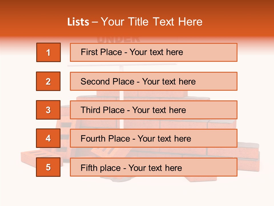White Sign Isolated PowerPoint Template