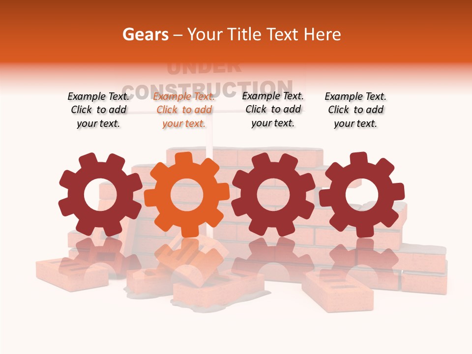 White Sign Isolated PowerPoint Template