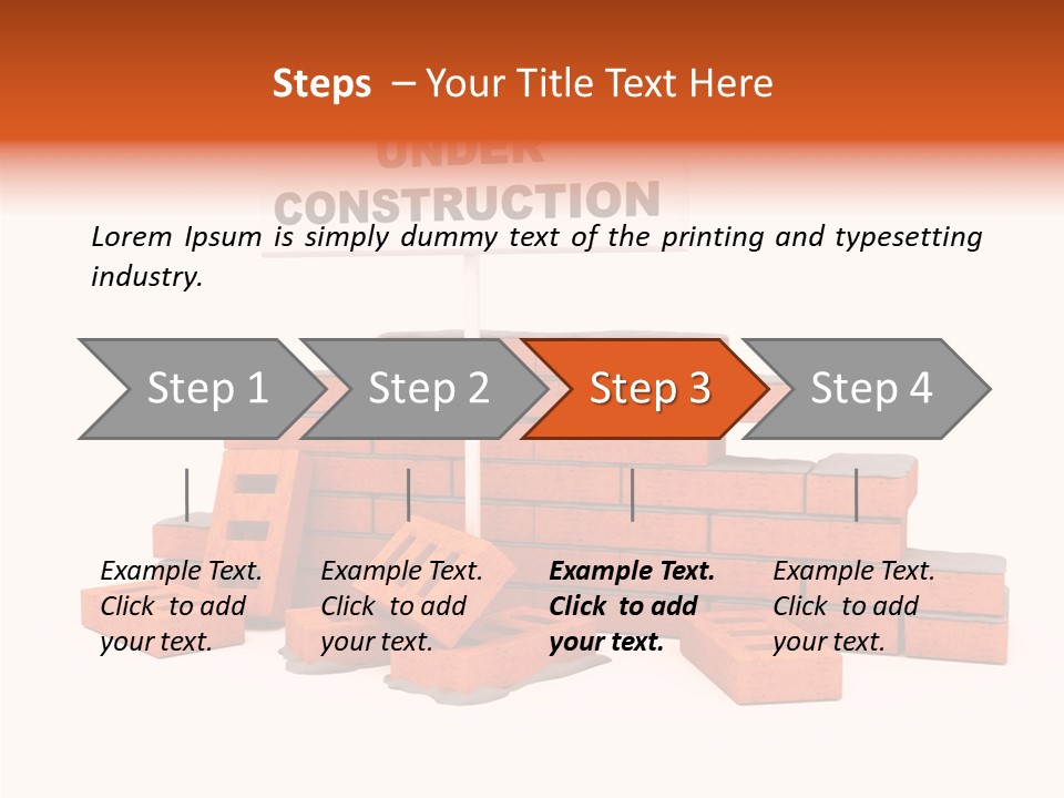 White Sign Isolated PowerPoint Template