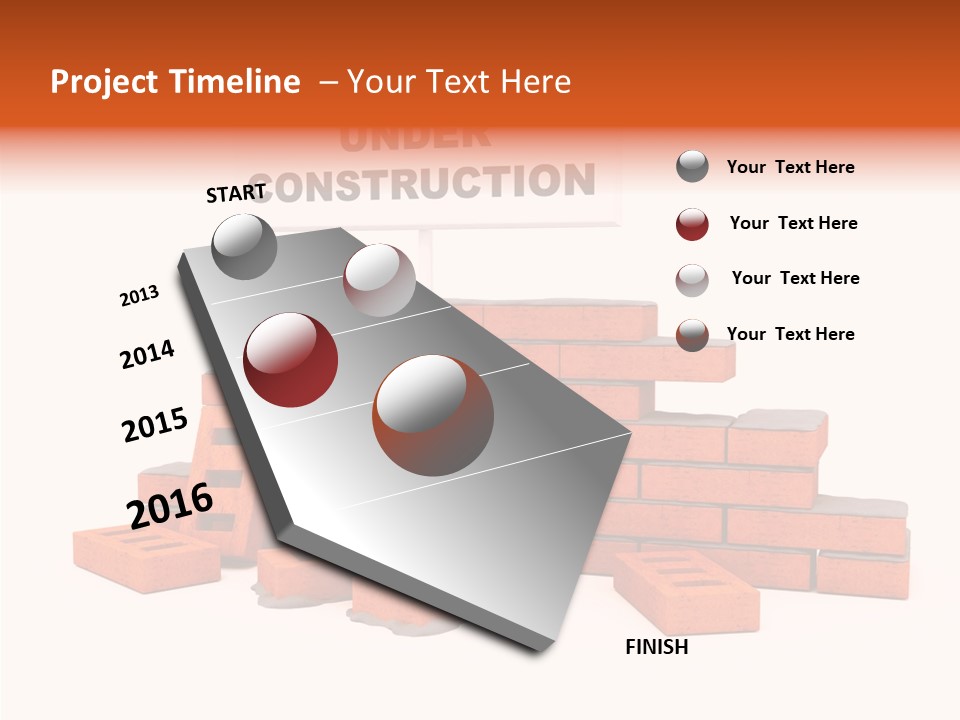 White Sign Isolated PowerPoint Template