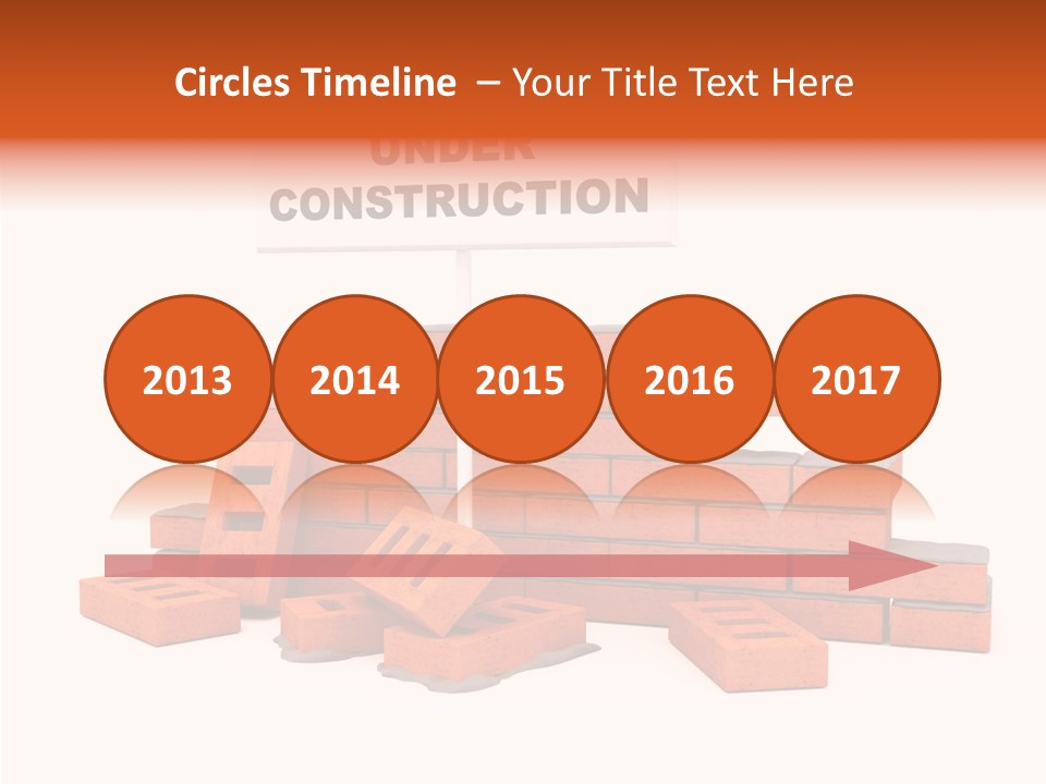 White Sign Isolated PowerPoint Template