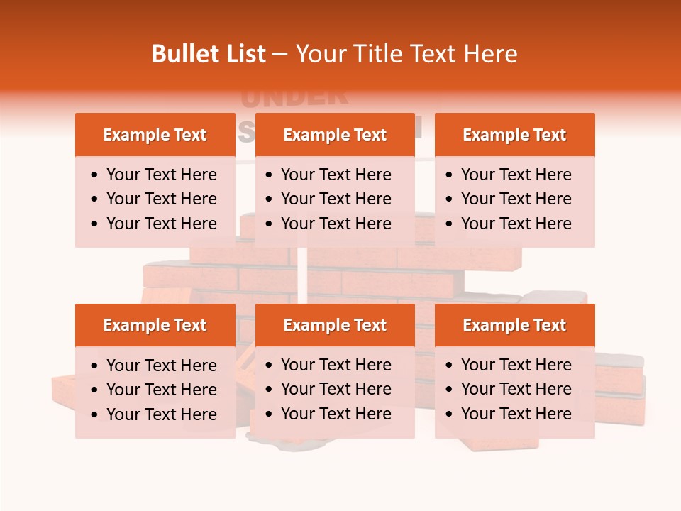 White Sign Isolated PowerPoint Template