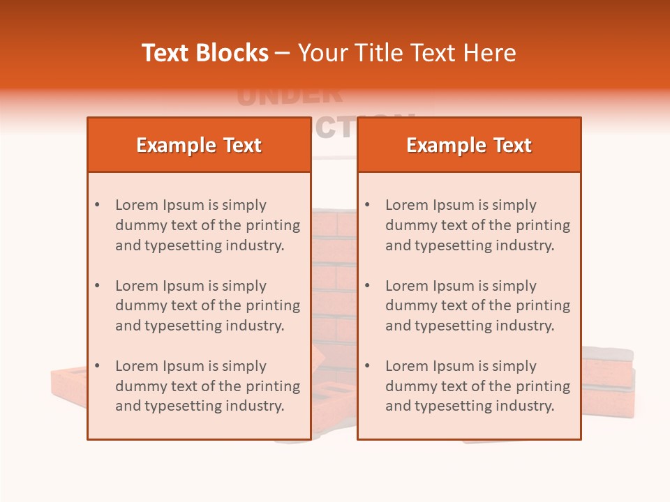 White Sign Isolated PowerPoint Template
