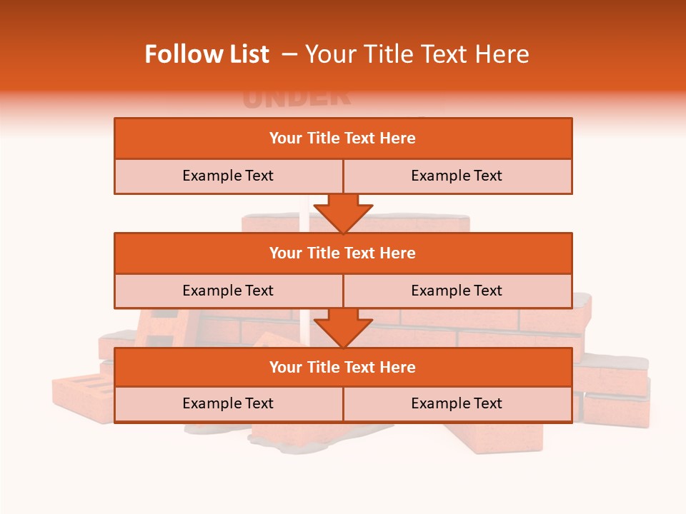 White Sign Isolated PowerPoint Template