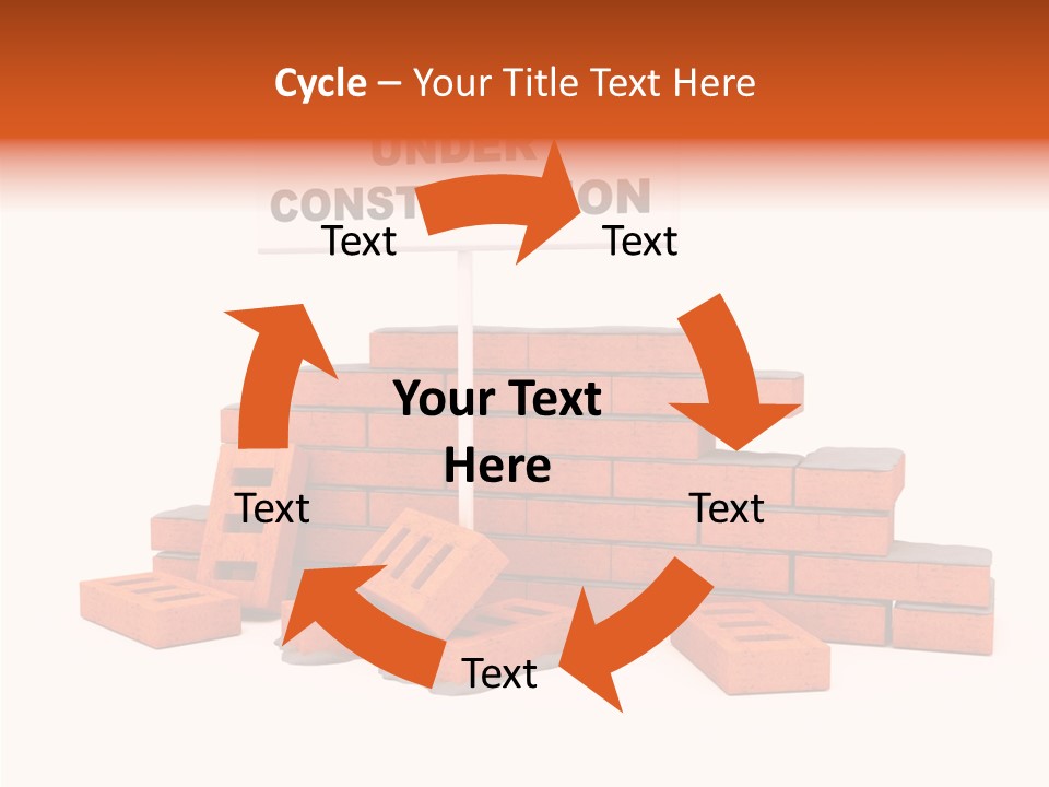 White Sign Isolated PowerPoint Template