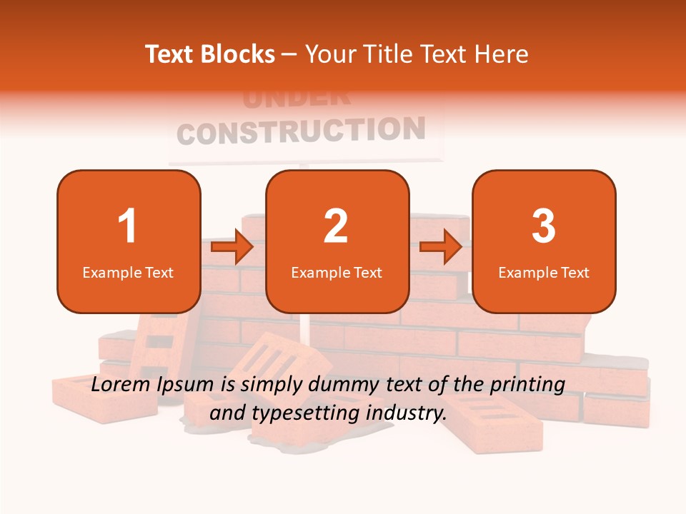 White Sign Isolated PowerPoint Template