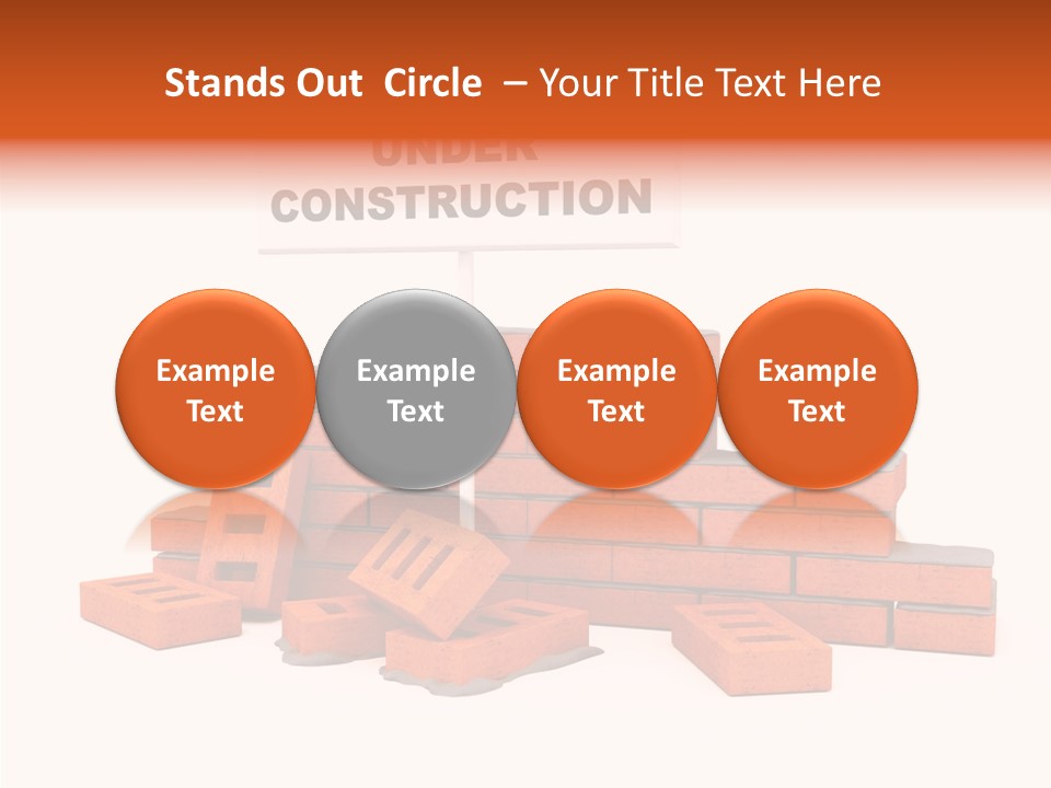 White Sign Isolated PowerPoint Template