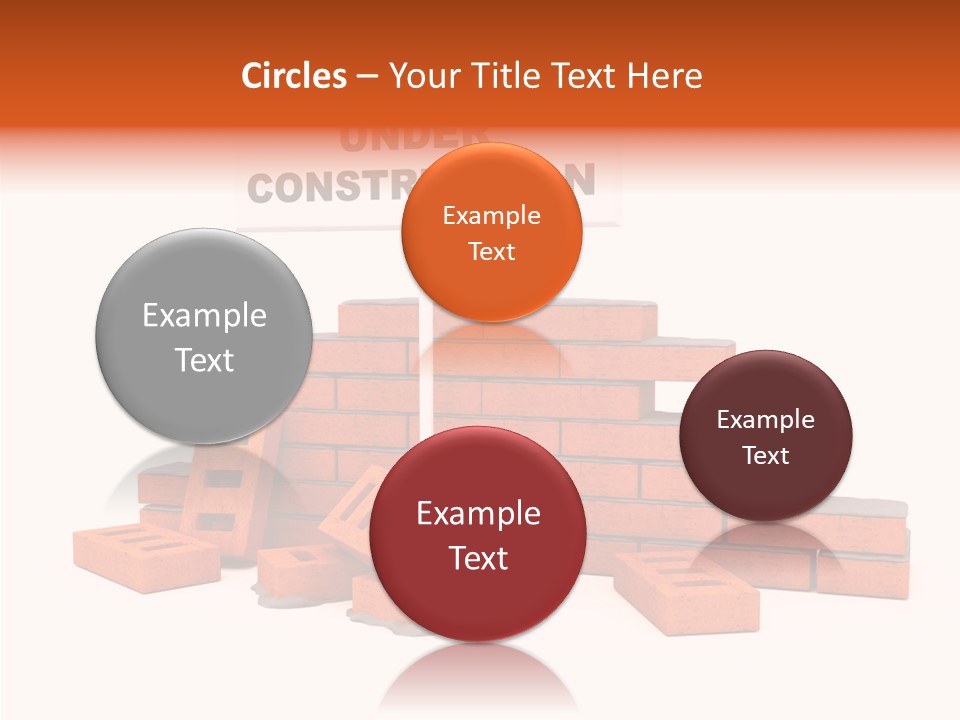 White Sign Isolated PowerPoint Template