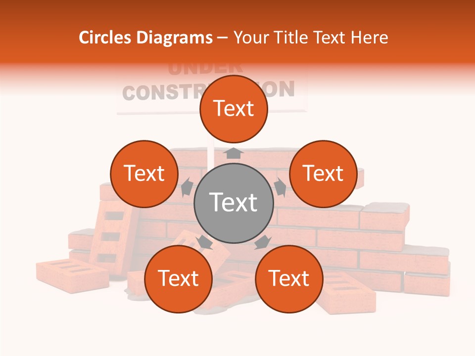 White Sign Isolated PowerPoint Template