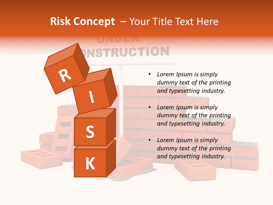 White Sign Isolated PowerPoint Template