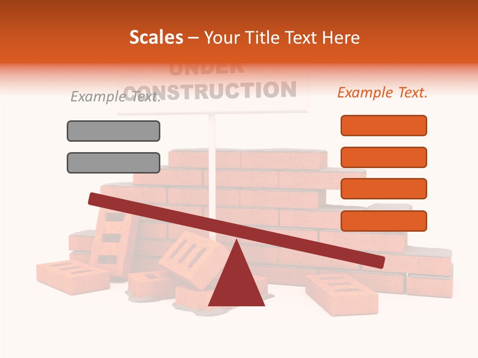 White Sign Isolated PowerPoint Template