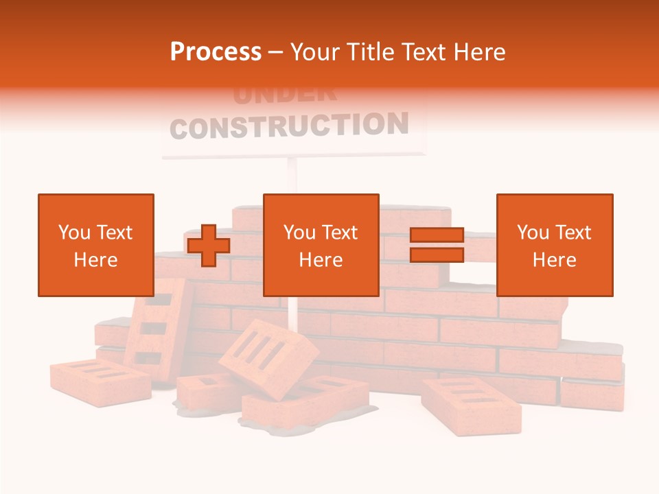 White Sign Isolated PowerPoint Template