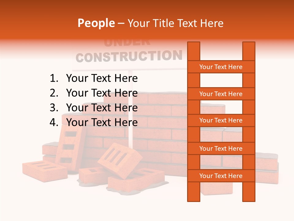 White Sign Isolated PowerPoint Template