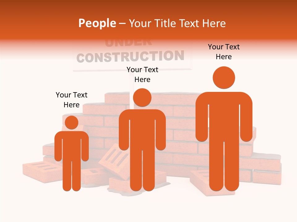 White Sign Isolated PowerPoint Template