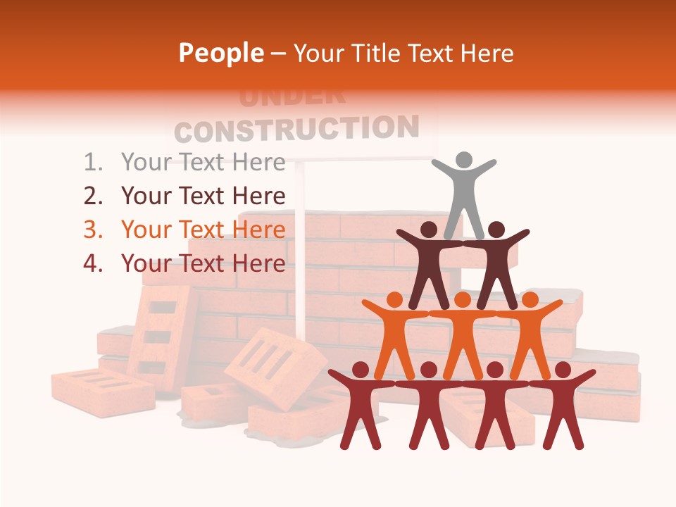 White Sign Isolated PowerPoint Template