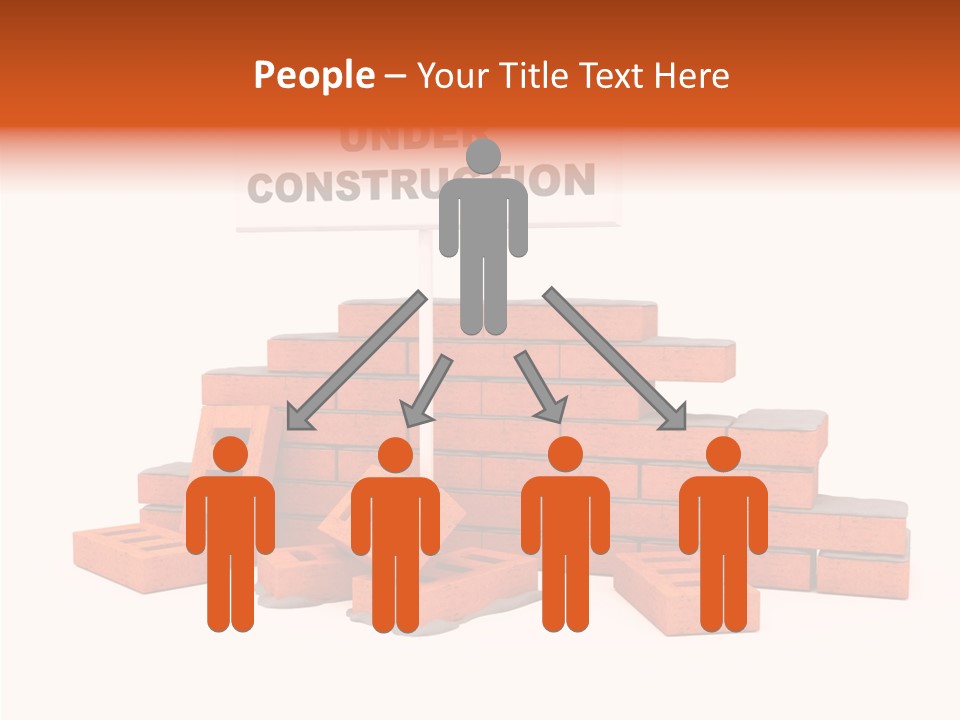 White Sign Isolated PowerPoint Template