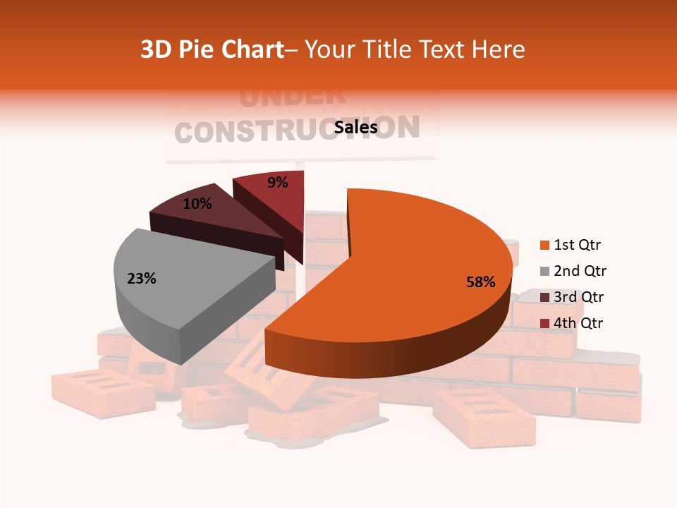 White Sign Isolated PowerPoint Template