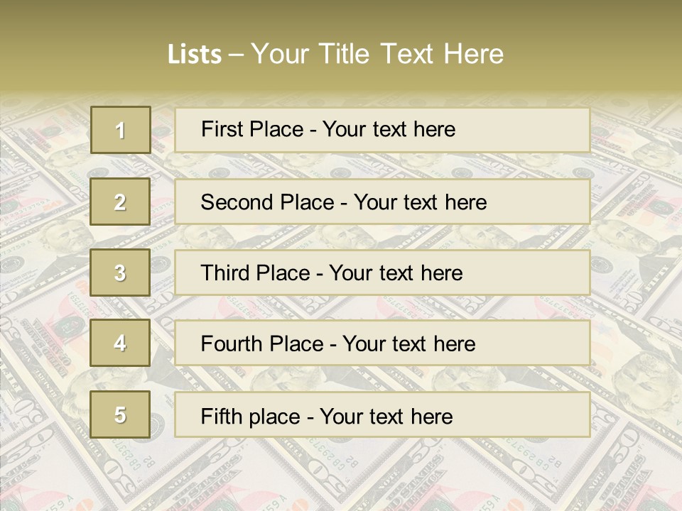 Dollar Economy Backdrop PowerPoint Template