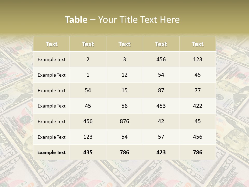 Dollar Economy Backdrop PowerPoint Template