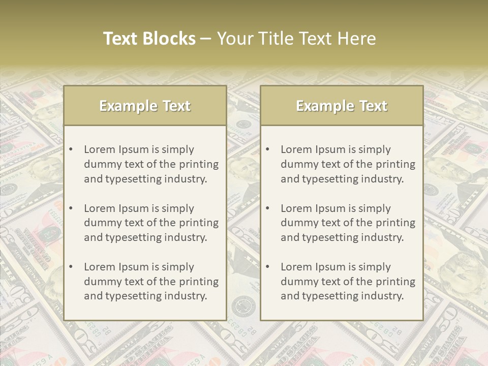 Dollar Economy Backdrop PowerPoint Template