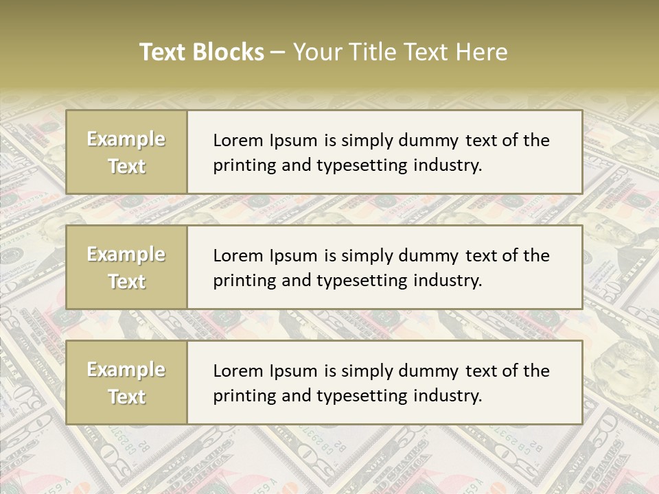 Dollar Economy Backdrop PowerPoint Template
