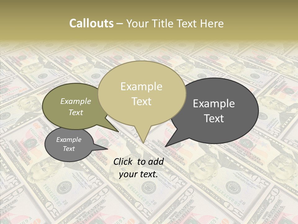 Dollar Economy Backdrop PowerPoint Template