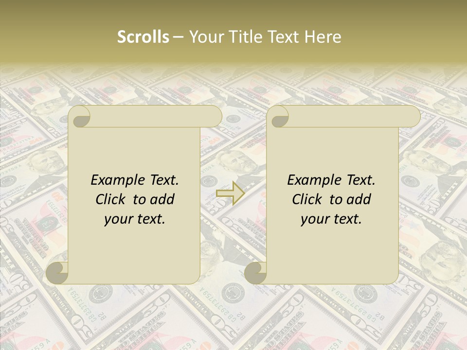 Dollar Economy Backdrop PowerPoint Template