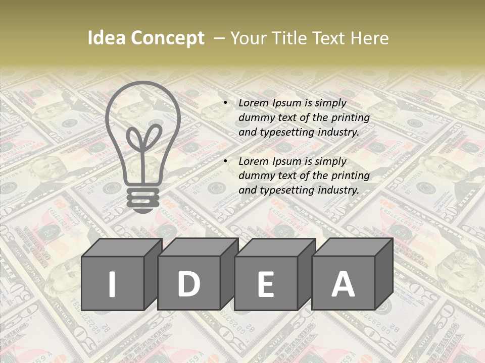 Dollar Economy Backdrop PowerPoint Template