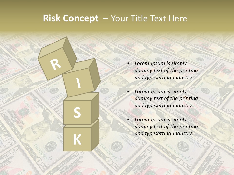 Dollar Economy Backdrop PowerPoint Template
