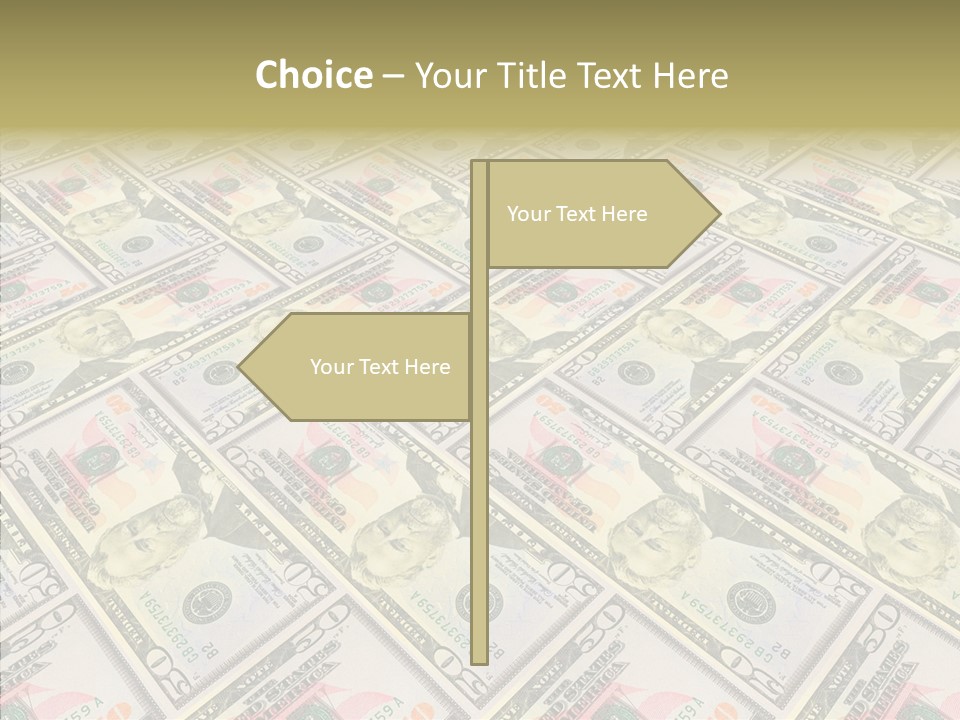 Dollar Economy Backdrop PowerPoint Template