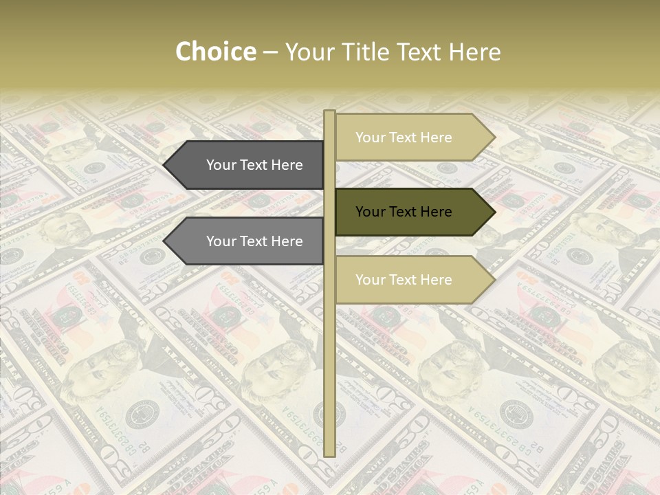 Dollar Economy Backdrop PowerPoint Template