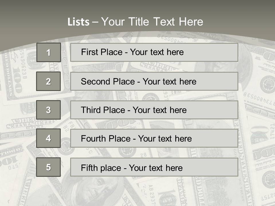 Save Note Prosperity PowerPoint Template