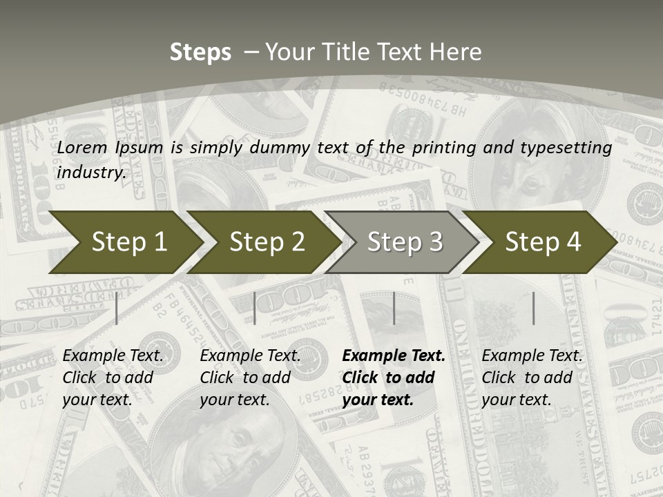 Save Note Prosperity PowerPoint Template