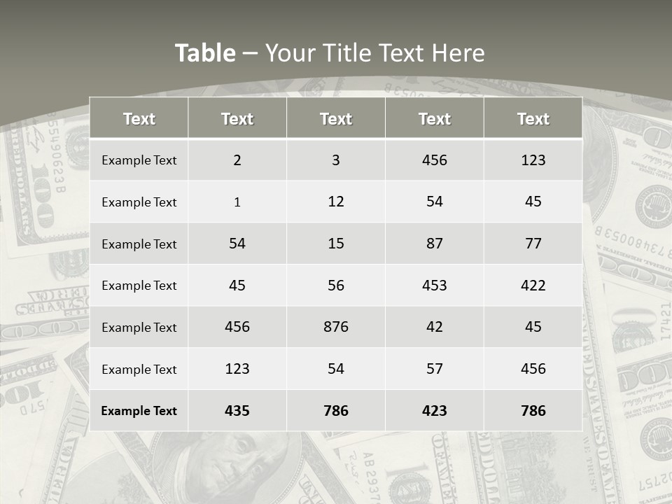 Save Note Prosperity PowerPoint Template