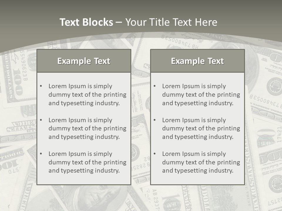 Save Note Prosperity PowerPoint Template