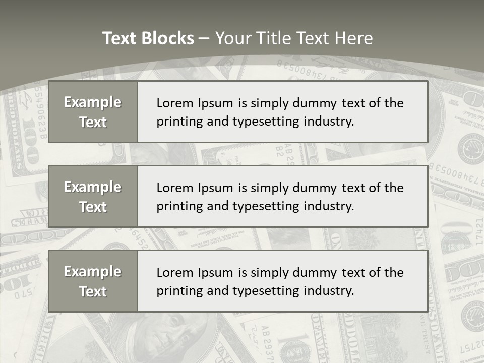 Save Note Prosperity PowerPoint Template