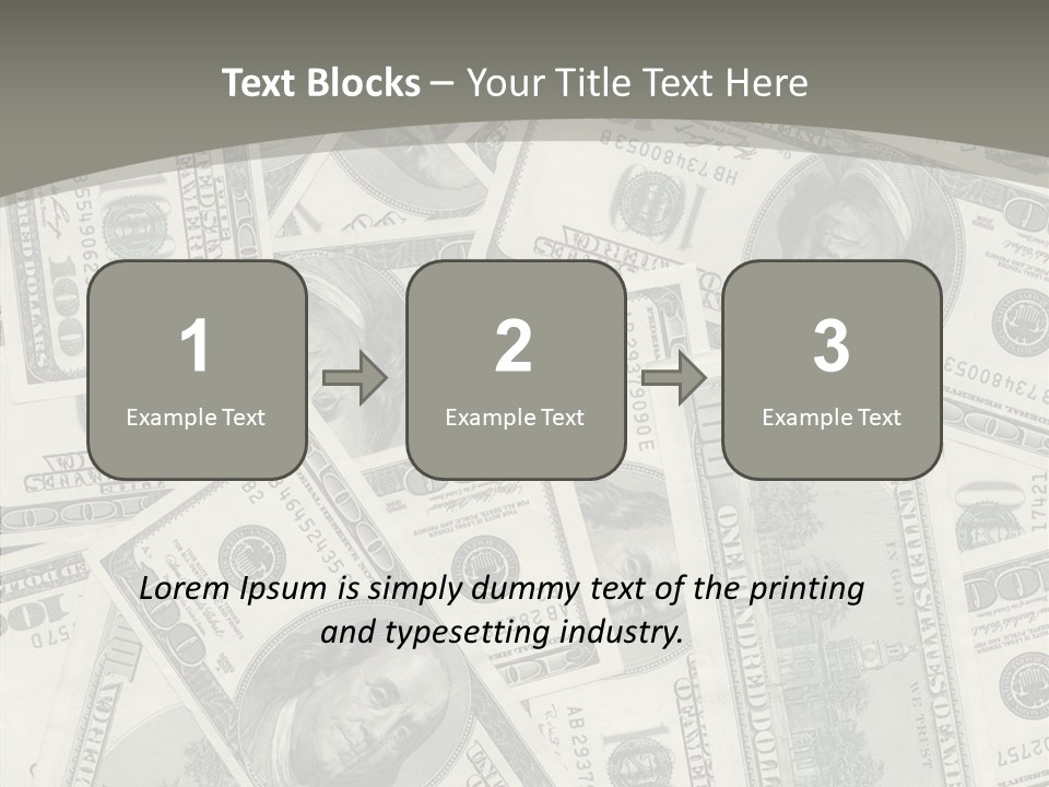 Save Note Prosperity PowerPoint Template