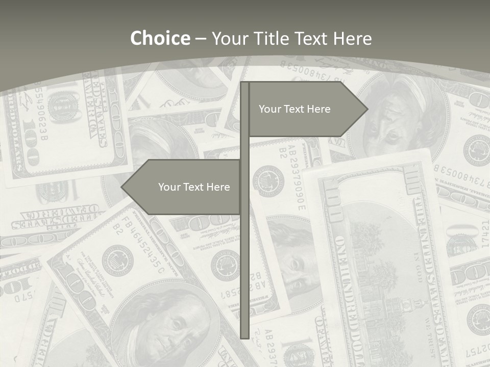 Save Note Prosperity PowerPoint Template