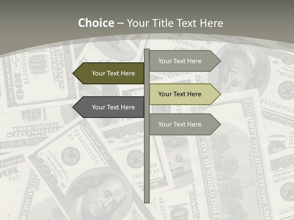 Save Note Prosperity PowerPoint Template