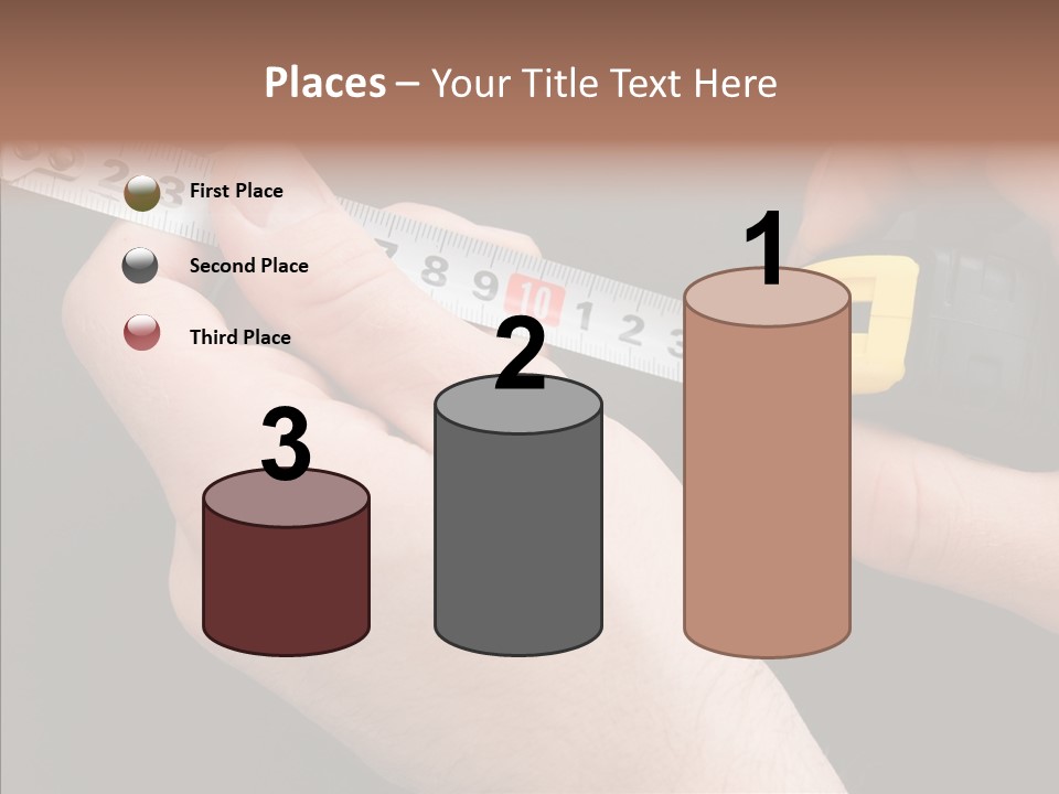 Working Inch Measuring PowerPoint Template