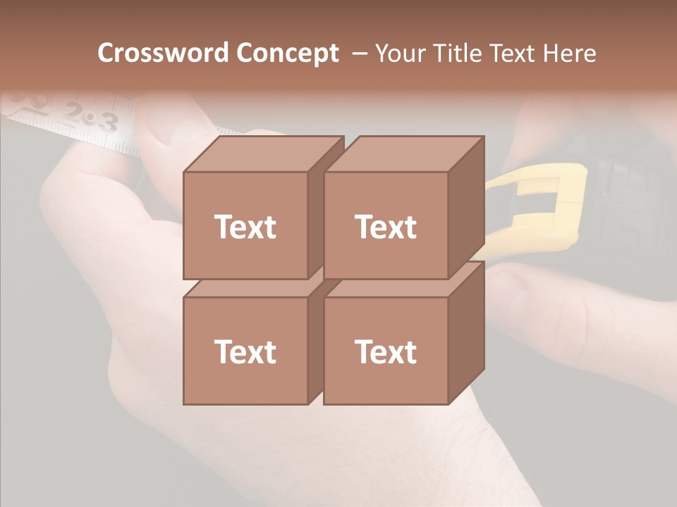 Working Inch Measuring PowerPoint Template