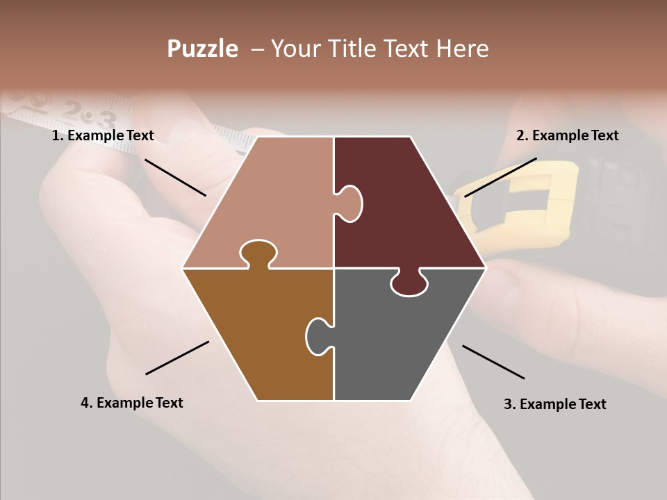 Working Inch Measuring PowerPoint Template