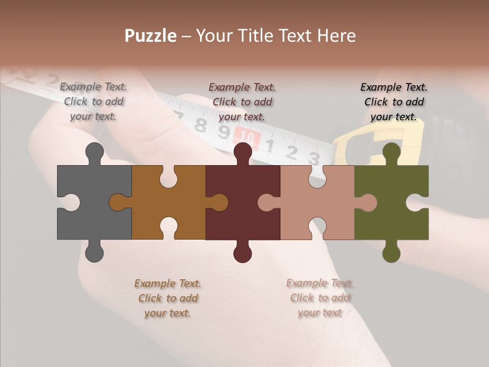Working Inch Measuring PowerPoint Template