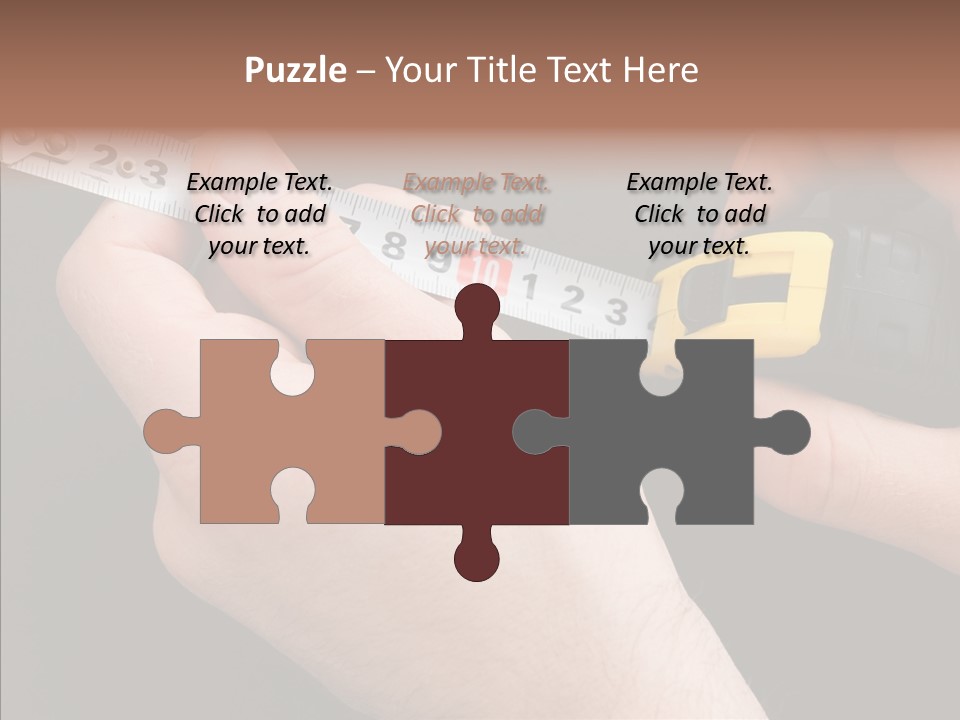 Working Inch Measuring PowerPoint Template