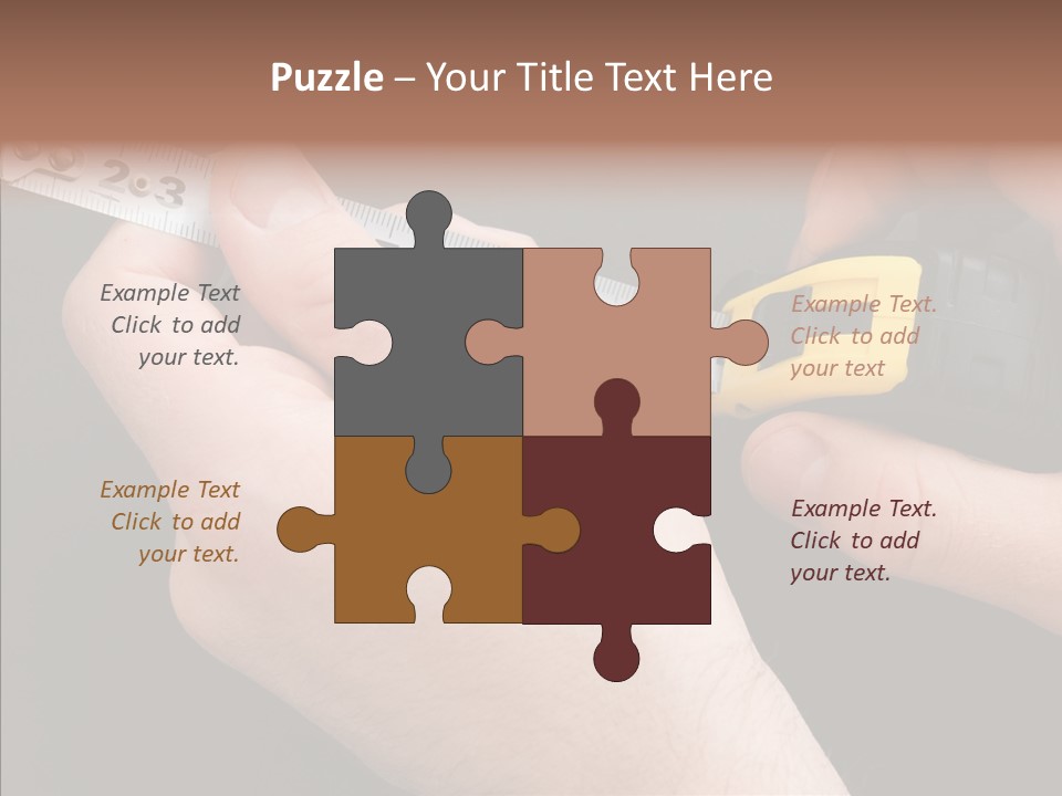Working Inch Measuring PowerPoint Template