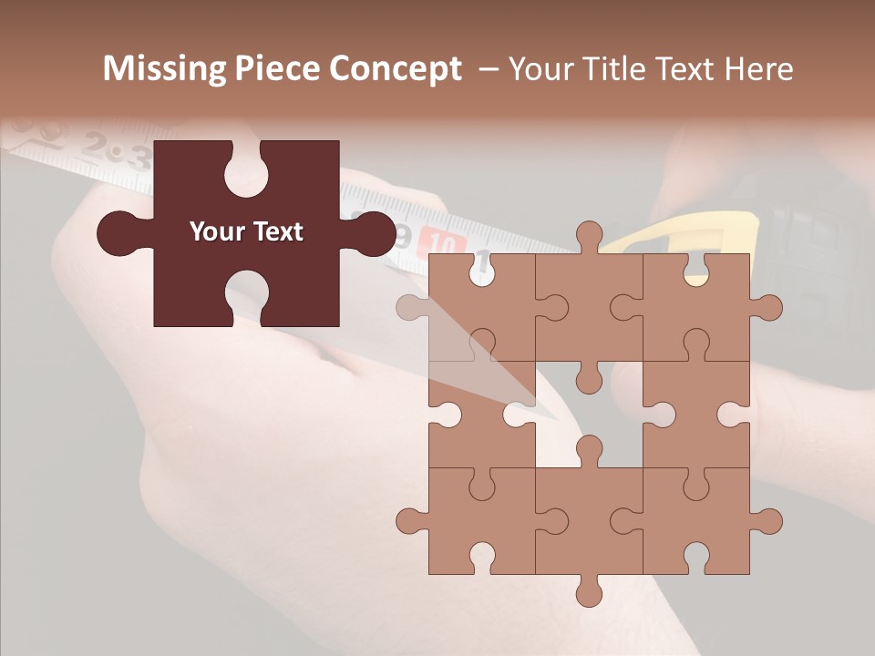 Working Inch Measuring PowerPoint Template