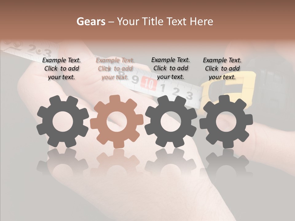 Working Inch Measuring PowerPoint Template