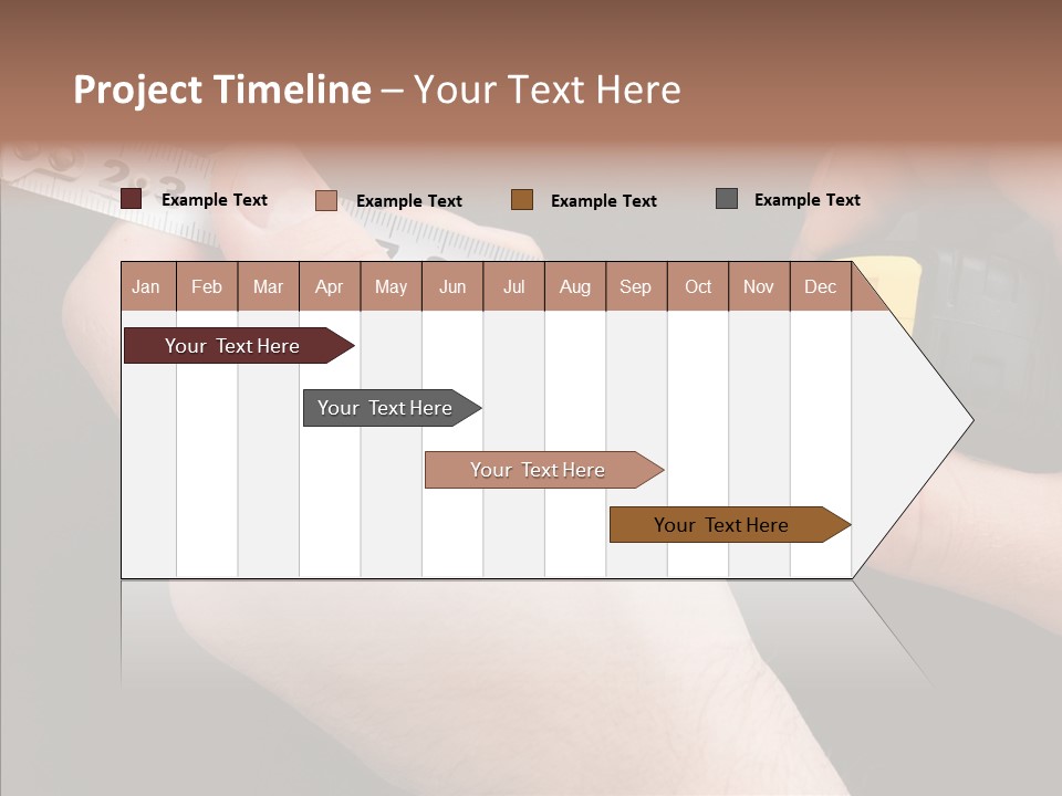 Working Inch Measuring PowerPoint Template