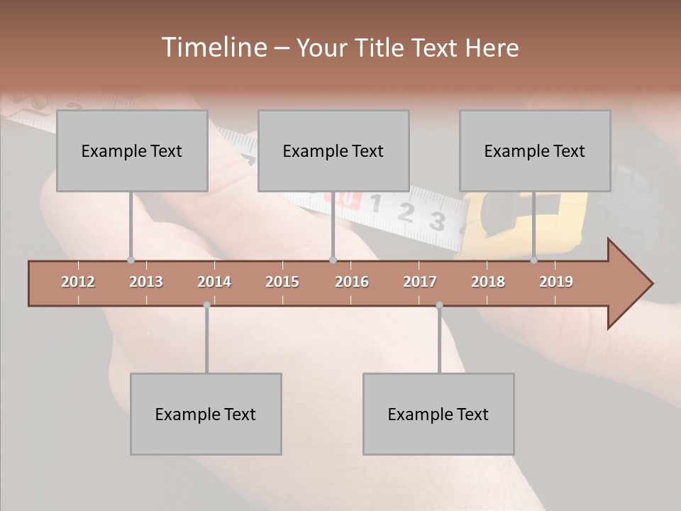 Working Inch Measuring PowerPoint Template