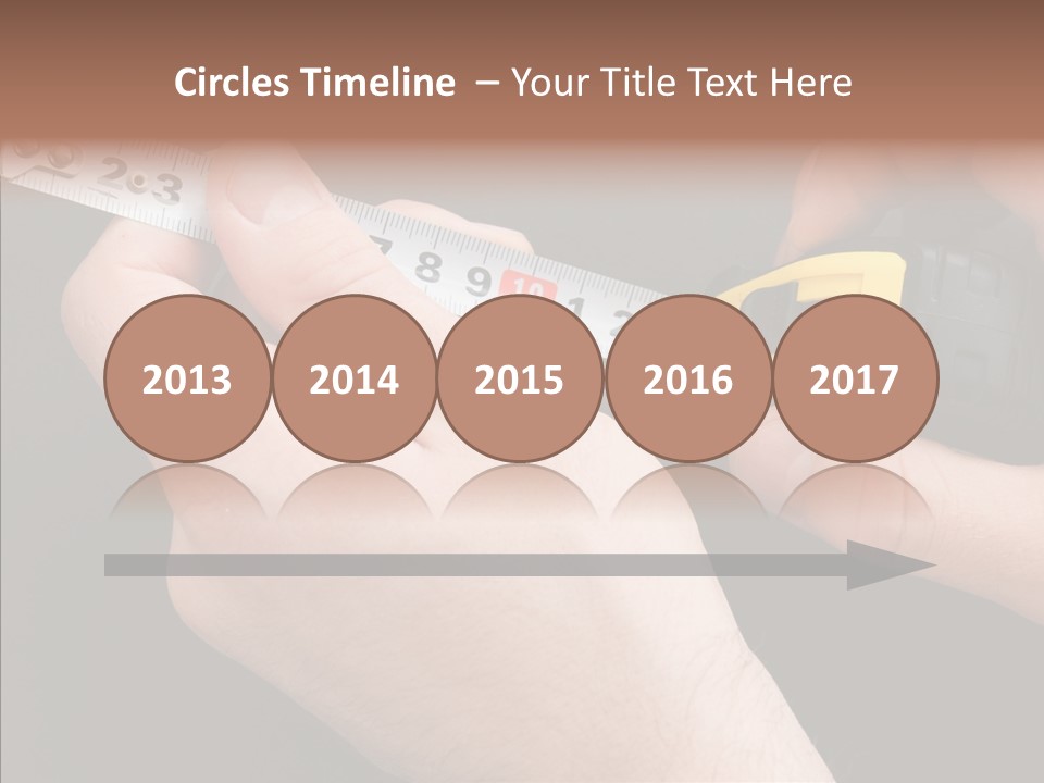 Working Inch Measuring PowerPoint Template